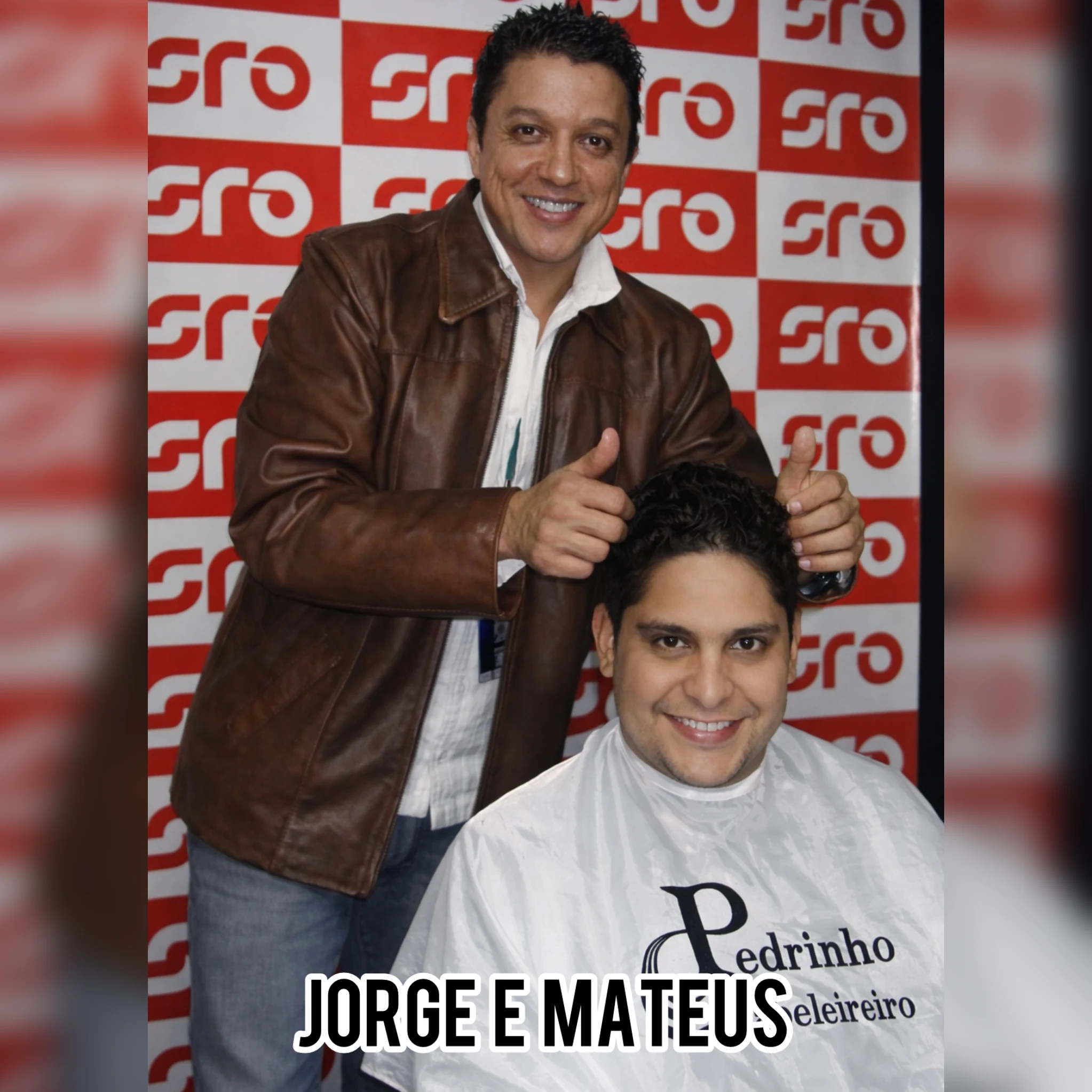 Pedrinho com artista