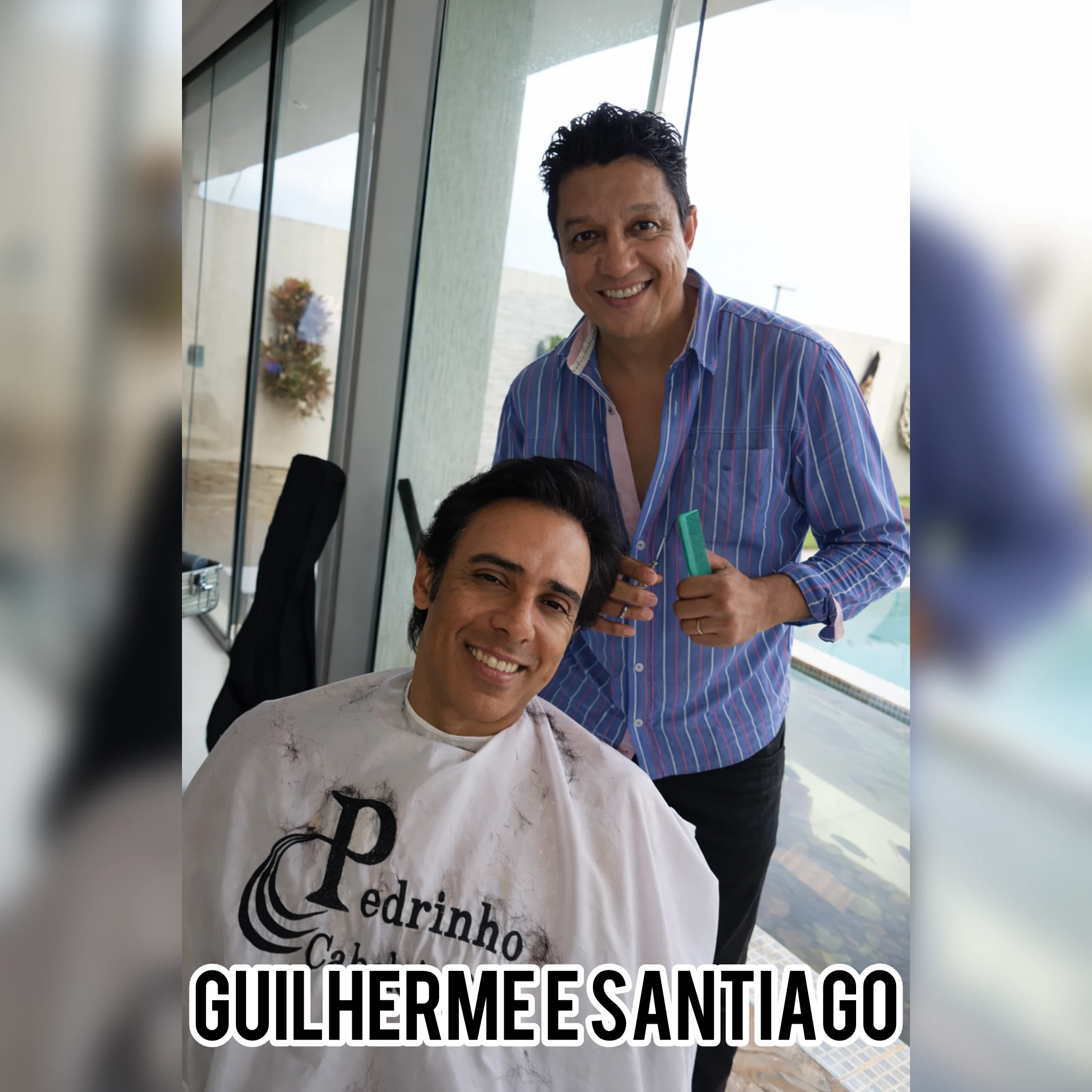 Pedrinho com artista
